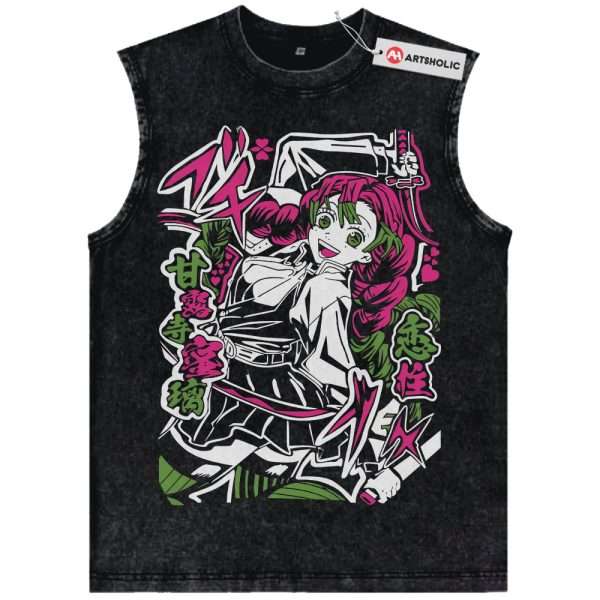 Mitsuri Kanroji Tank Top, Demon Slayer Tank Top, Anime Tank Top, Vintage Tank Top