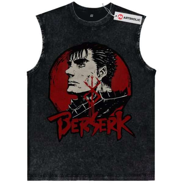 Guts Tank Top, Berserk Tank Top, Anime Tank Top, Vintage Tank Top