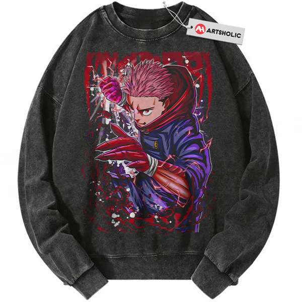 Yuji Itadori Sweatshirt, Jujutsu Kaisen Sweatshirt, Anime Sweatshirt, Vintage Sweater