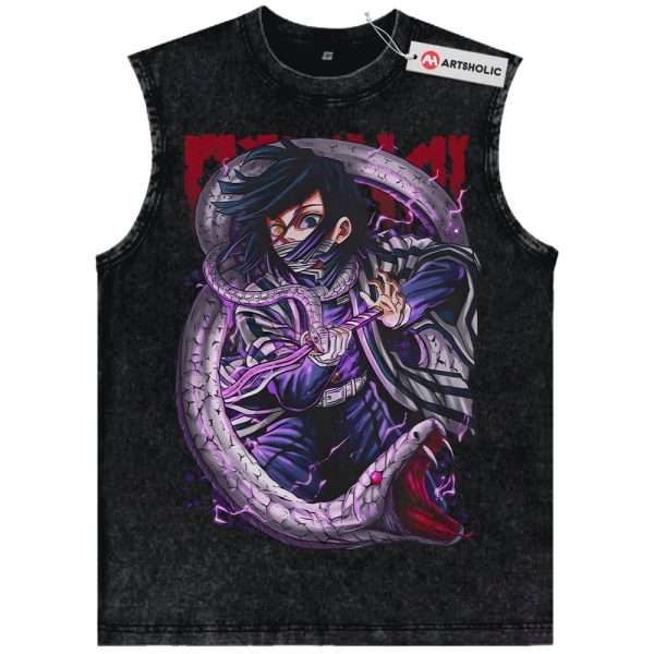 Obanai Iguro Tank Top, Demon Slayer Tank Top, Anime Tank Top, Vintage Tank Top