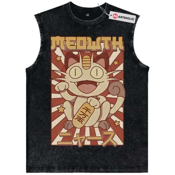 Meowth Tank Top, Pokemon Tank Top, PKM Tank Top, Anime Tank Top, Vintage Tank Top