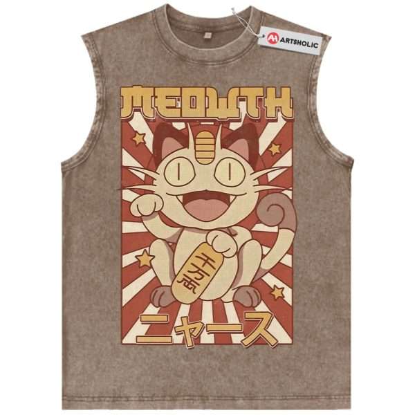 Meowth Tank Top, Pokemon Tank Top, PKM Tank Top, Anime Tank Top, Vintage Tank Top