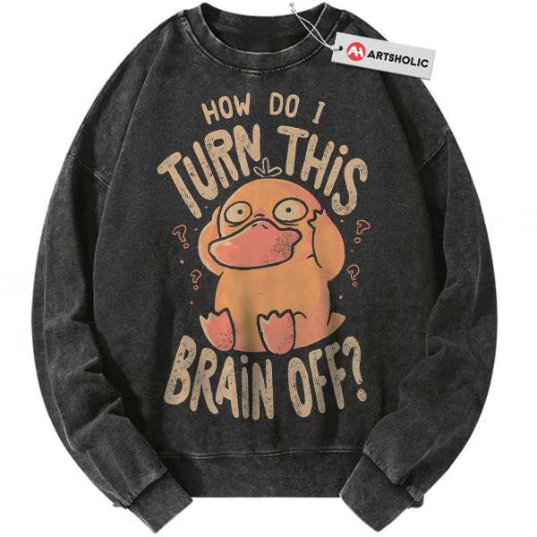 Psyduck Sweatshirt, Pokemon Sweatshirt, PKM Sweatshirt, Anime Sweatshirt, Vintage Sweater