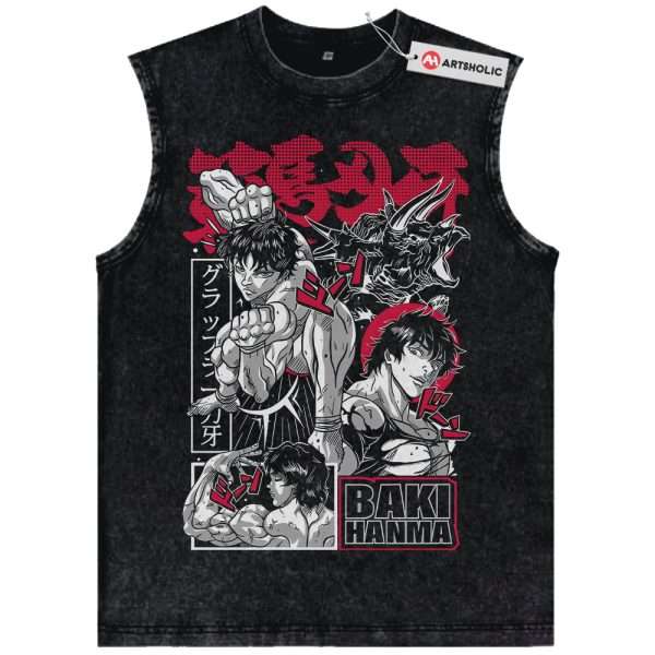 Baki Hanma Tank Top, Anime Tank Top, Vintage Tank Top