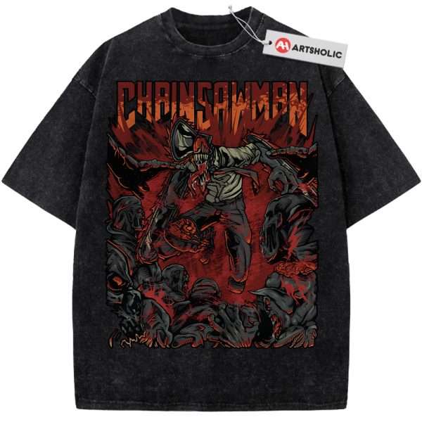 Denji Shirt, Chainsaw Man Shirt, Anime Shirt, Vintage T-Shirt
