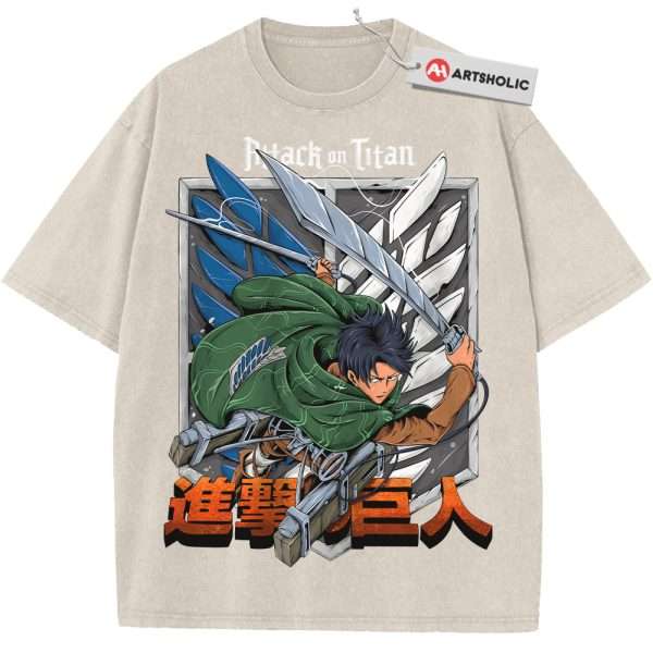 Levi Ackerman Shirt, Attack On Titan Shirt, AOT Shirt, Anime Shirt, Vintage Tee
