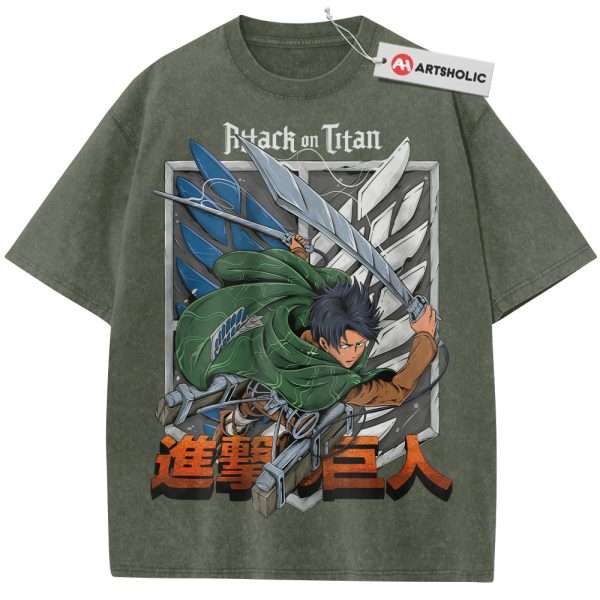 Levi Ackerman Shirt, Attack On Titan Shirt, AOT Shirt, Anime Shirt, Vintage Tee