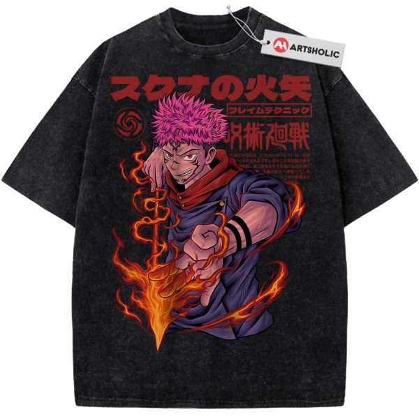 Yuji Itadori Shirt, Jujutsu Kaisen Shirt, Anime Shirt, Vintage Tee
