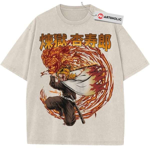 Kyojuro Rengoku Shirt, Demon Slayer Shirt, Anime Shirt, Vintage T-Shirt