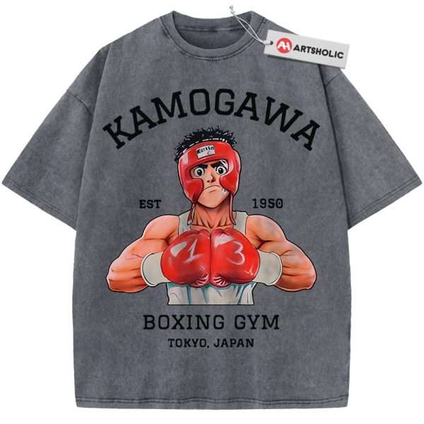 Ippo Makunouchi Shirt, Hajime no Ippo Shirt, Anime Shirt, Vintage T-Shirt - Grey, M