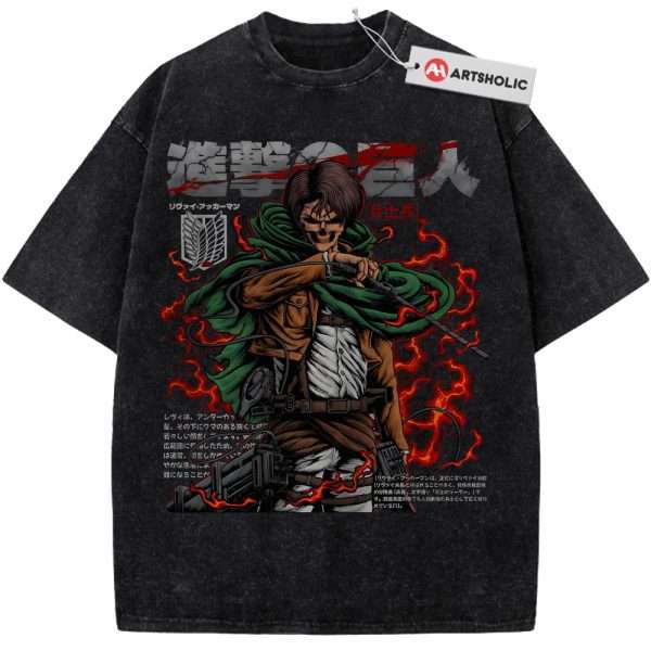 Levi Ackerman Shirt, Attack On Titan Shirt, AOT Shirt, Anime Shirt, Vintage Tee