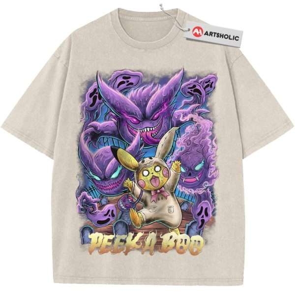Pikachu Shirt, Gengar Shirt, Pokemon Shirt, Anime Shirt, Vintage Tee