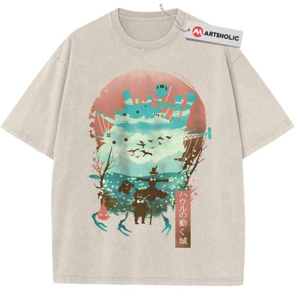 Howl's Moving Castle Shirt, Studio Ghibli Shirt, Anime Shirt, Vintage Tee
