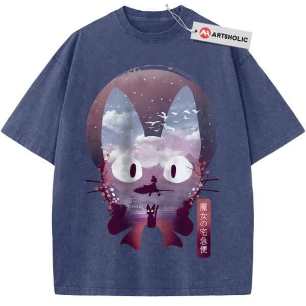 Kiki's Delivery Service Shirt, Studio Ghibli Shirt, Anime Shirt, Vintage Tee - Blue, M