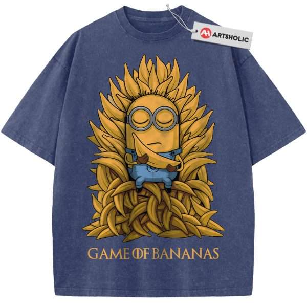 Minions Shirt, Animated Shirt, Vintage Tee - Blue, XL