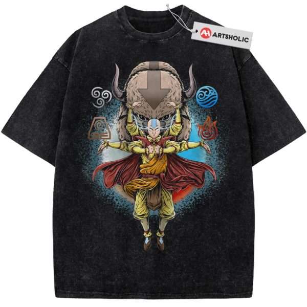 Aang and Appa Shirt, Avatar The Last Airbender Shirt, Animated Shirt, Vintage Tee