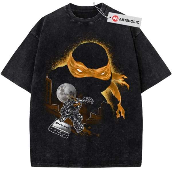 Michelangelo Shirt, Teenage Mutant Ninja Turtles Shirt, TMNT Shirt, Animated Shirt, Vintage T-Shirt