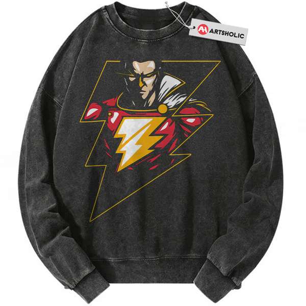 Shazam Sweatshirt, Comic Sweatshirt, Vintage Sweater