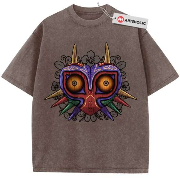 The Legend of Zelda: Majora's Mask Shirt, Game Shirt, Vintage T-Shirt - Coffee, 2XL