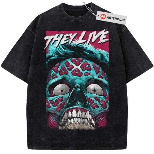 Male Ghoul Shirt,They Live Shirt, Halloween Shirt, Horror Shirt, Vintage T-Shirt