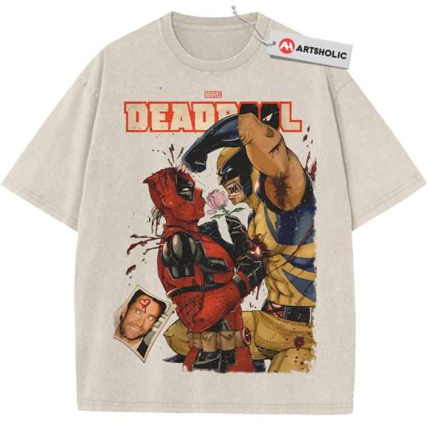 Deadpool vs Wolverine Shirt, Marvel Comics Shirt, Vintage Tee