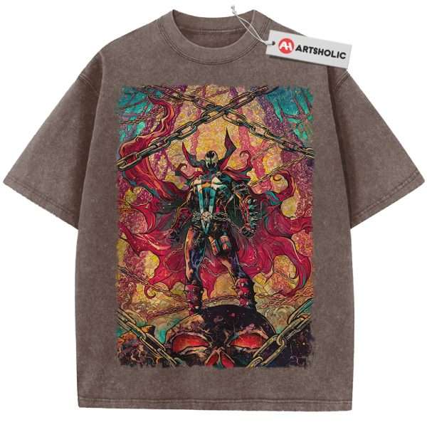 Spawn Shirt, Marvel Comics Shirt, Vintage Tee - Coffee, 3XL