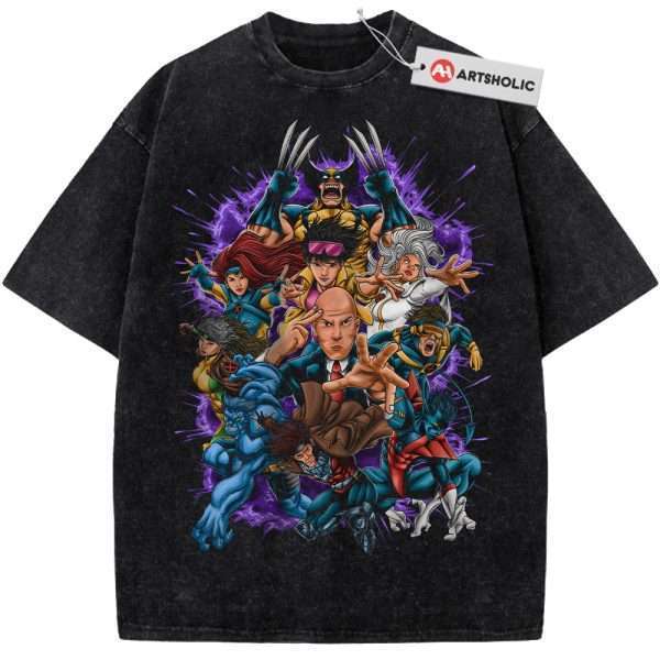 X-Men Shirt, Marvel Comics Shirt, Vintage T-Shirt - Black, L