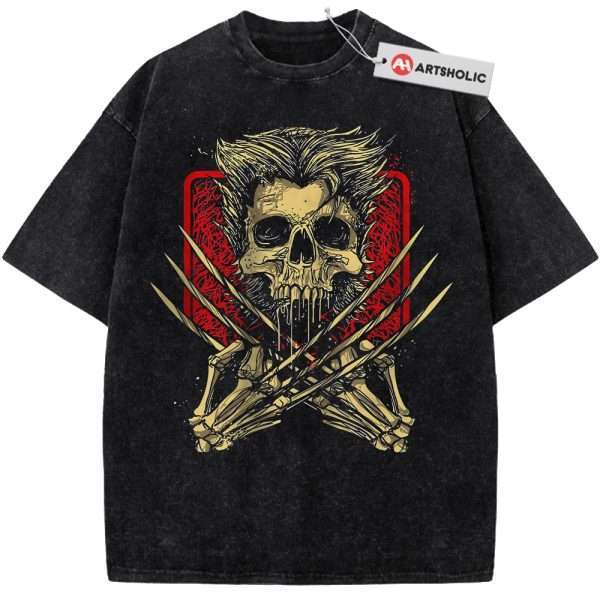 Skull Wolverine Shirt, Marvel Comics Shirt, Vintage T-Shirt