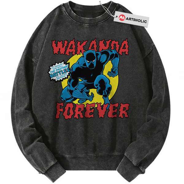 Black Panther Sweatshirt, Marvel Comics Sweatshirt, Vintage Sweatshirt
