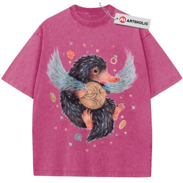 Niffler Shirt, Harry Potter Shirt, Movie Shirt, Vintage T-Shirt - Rose Red, M