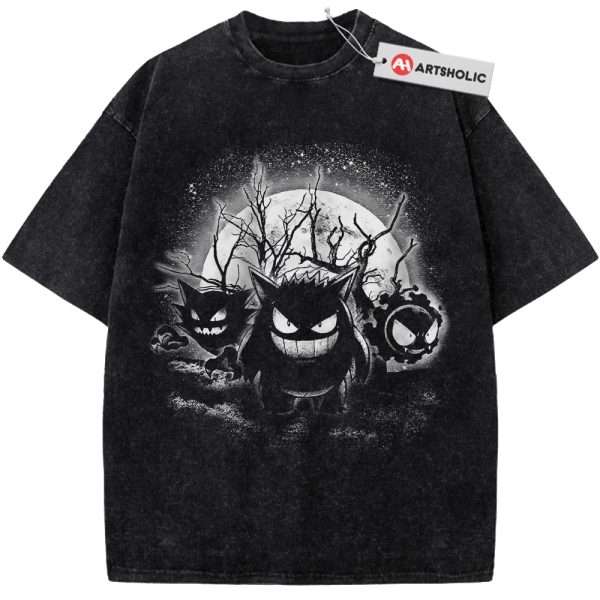 Pokemon Shirt, Gengar Shirt, Gatsly Shirt, Haunter Shirt, Anime Shirt, Vintage Tee