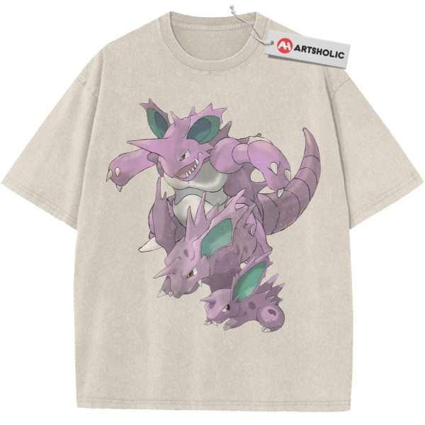 Nidoran vs Nidoking Shirt, Pokemon Shirt, Anime Vintage T-Shirt