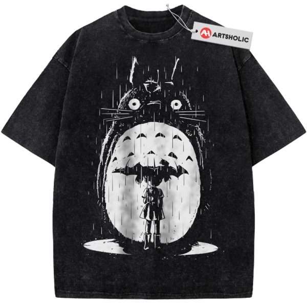 My Neighbor Totoro Shirt, Studio Ghibli Shirt, Anime Shirt, Vintage Tee - Black, L