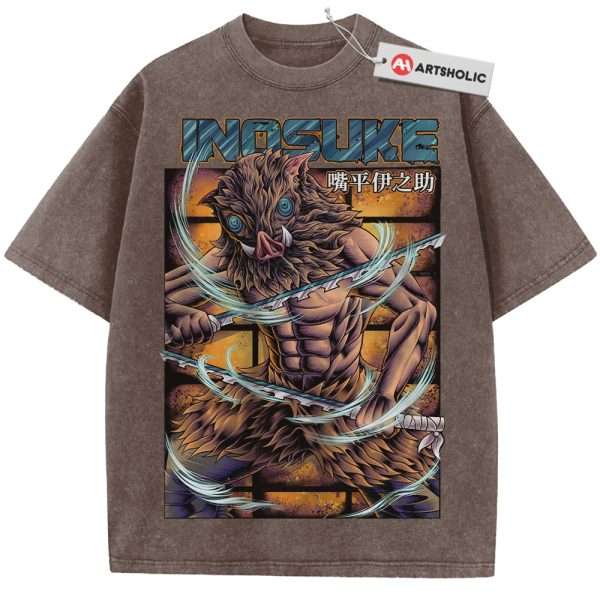 Inosuke Hashibira Shirt, Demon Slayer Shirt, Anime Shirt, Vintage T-Shirt