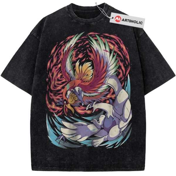 Lugia Shirt, Ho-Oh Shirt, Pokemon Shirt, Anime Shirt, Vintage Tee