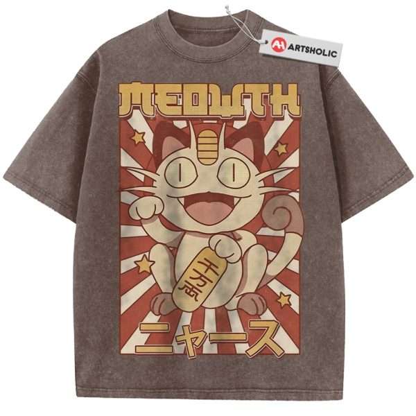Meowth Shirt, Pokemon Shirt, Anime Shirt, Vintage T-Shirt