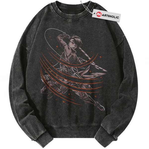 Levi Ackerman Sweatshirt, Attack On Titan Sweatshirt, AOT Sweatshirt, Anime Sweatshirt, Vintage Sweater