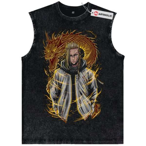Draken Tank Top, Ken Ryuguji Tank Top, Tokyo Revengers Tank Top, Anime Tank Top, Vintage Tank Top