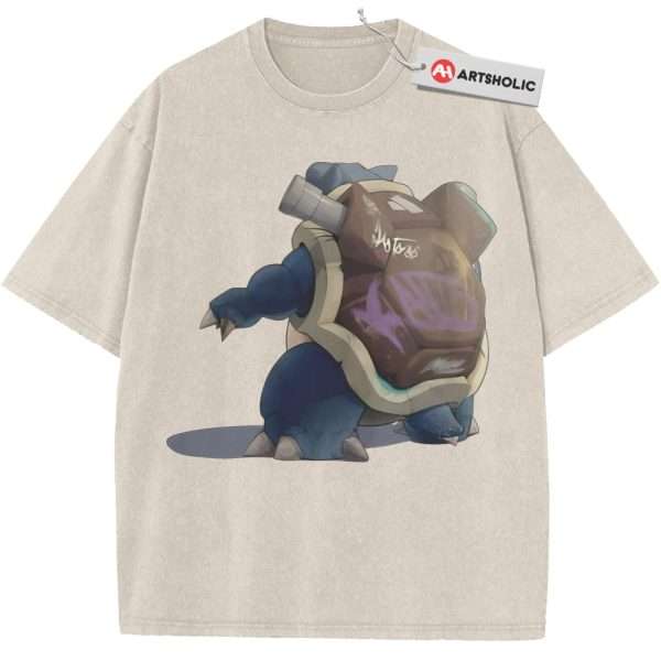 Blastoise Shirt, Pokemon Shirt, Anime Vintage T-Shirt - Apricot, 2XL