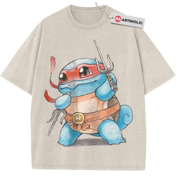 Squirtle x Raphael Shirt, Pokemon Shirt, Anime Shirt, Vintage Tee