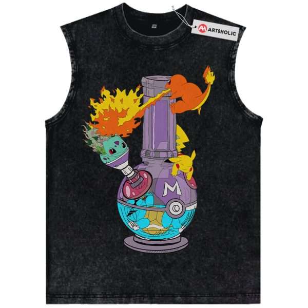 Pikachu Tank Top, Squirtle Tank Top, Charmander Tank Top, Bulbasaur Tank Top, Pokemon Tank Top, Anime Tank Top, Vintage Tank Top