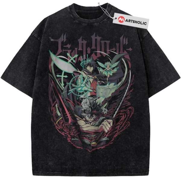 Asta Shirt, Yuno Grinberryall Shirt, Black Clover Shirt, Anime Shirt, Vintage T-Shirt