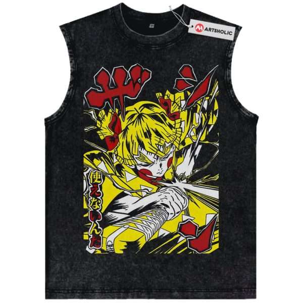 Zenitsu Agatsuma Tank Top, Demon Slayer Tank Top, Anime Tank Top, Vintage Tank Top