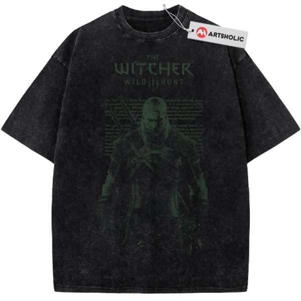 Geralt of Rivia Shirt, The Witcher Shirt, Game Shirt, Vintage T-Shirt