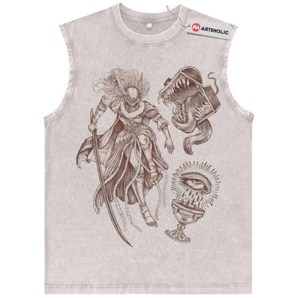 Malenia Blade of Miquella Tank Top, Elden Ring Tank Top, Game Tank Top, Vintage Tank Top