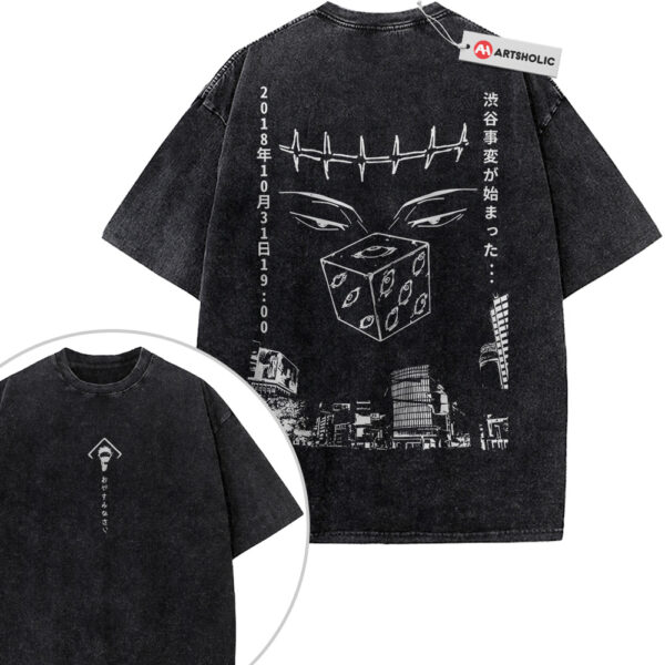 Satoru Gojo Shirt, Jujutsu Kaisen Shirt, Anime Shirt, Vintage Tee 2-Sided