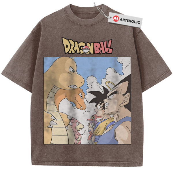 Pokemon x Dragon Ball Shirt, Anime Shirt, Vintage Tee
