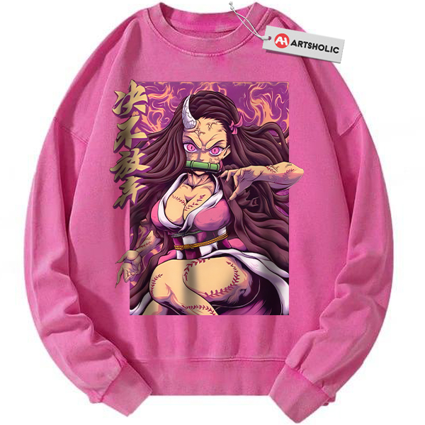 Nezuko Kamado Sweatshirt, Demon Slayer Sweatshirt, Anime Sweatshirt, Vintage Sweatshirt