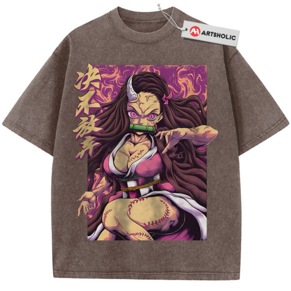 Nezuko Kamado Shirt, Demon Slayer Shirt, Anime Shirt, Vintage T-Shirt - Coffee, L