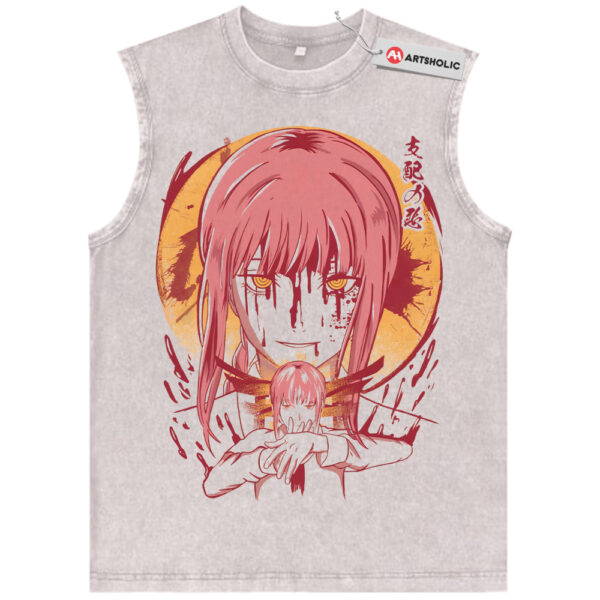 Makima Tank Top, Chainsaw Man Tank Top, Anime Tank Top, Vintage Tank Top